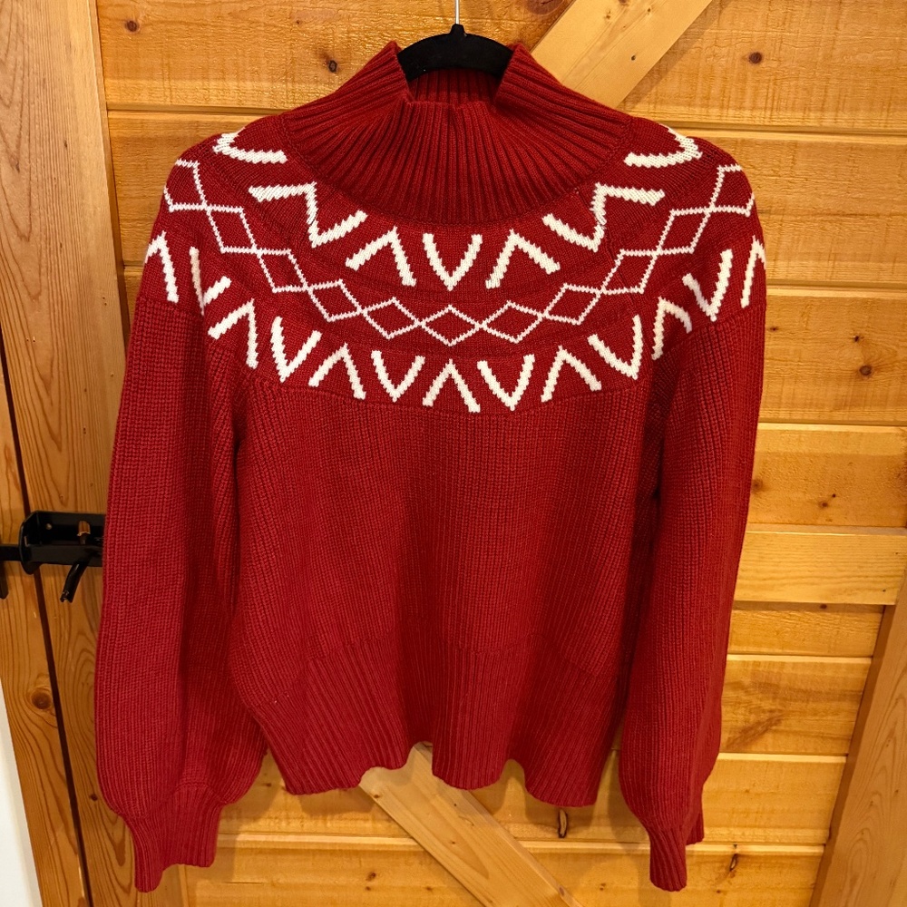 Marcie Fairisle Yoke Knit Sweater Varley